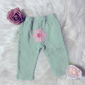 ✨Rene Rofe 6-9 Months Flower Bottom Sage Pants✨